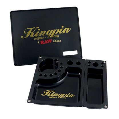 RAW - Kingpin Mafioso Rolling Tray - 26cm x 21cm x 4cm kaufen bei rauchwerk.ch
