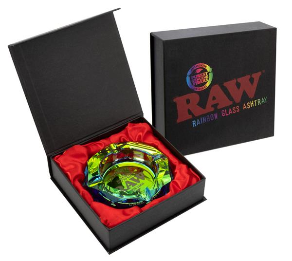 RAW - Kristallglas Aschenbecher - Rainbow - 11.5cm kaufen bei rauchwerk.ch