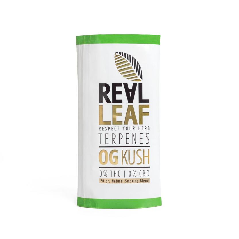 Real Leaf - nikotinfreier Tabakersatz - 20gr - OG Kush kaufen bei rauchwerk.ch