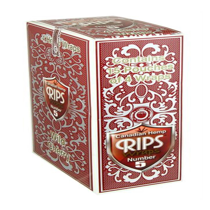 RIPS Wild Cherry Hemp Wraps Displaybox mit 15 Packs