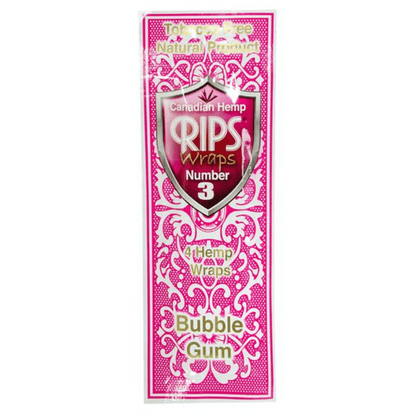 RIPS Canadian Hemp Wraps Bubble Gum, 4 Wraps pro Pack