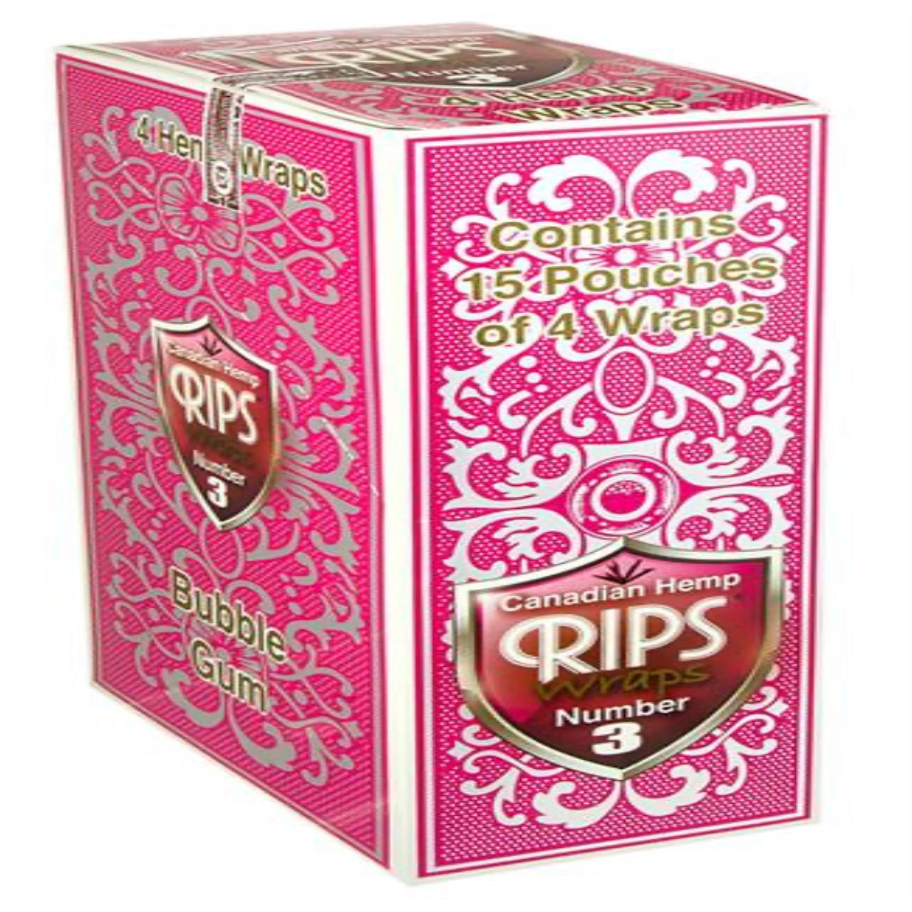 RIPS Bubble Gum Hemp Wraps Box mit 15 Packs