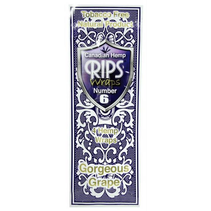 RIPS Canadian Hemp Wraps Gorgeous Grape, 4 Hanf-Wraps