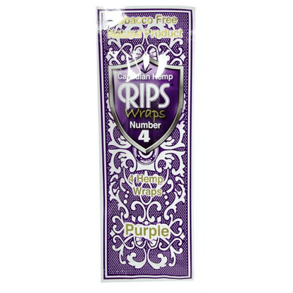 RIPS Canadian Hemp Wraps Purple Pack mit 4 Wraps