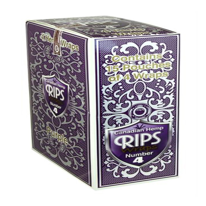 Display-Box RIPS Purple Hemp Wraps mit 15 Packs