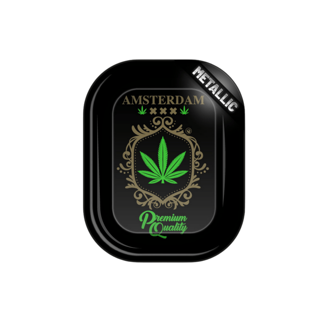 Rolling Tray - 18 x 14cm - Adam Leaf Gold kaufen bei rauchwerk.ch