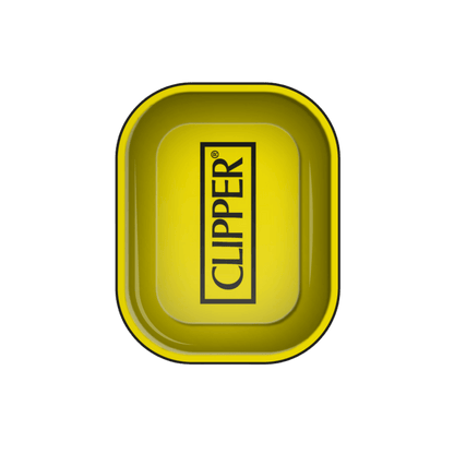 Rolling Tray - 18 x 14cm - Clipper Logo Yellow kaufen bei rauchwerk.ch