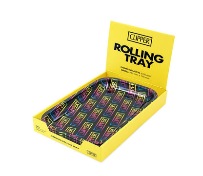 Rolling Tray - 27.5 x 17.5cm - Clipper Logo Rainbow kaufen bei rauchwerk.ch