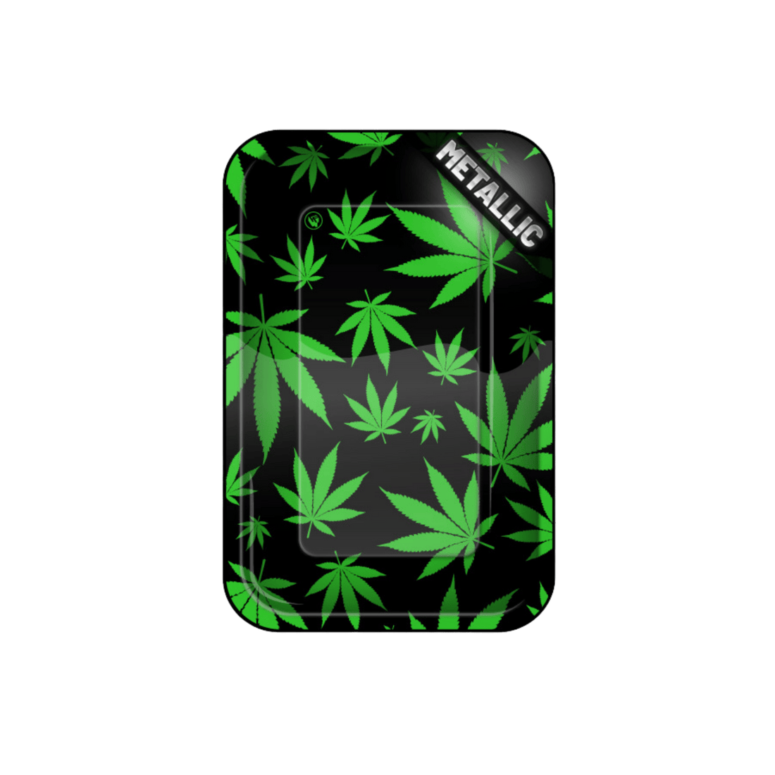 Rolling Tray - 27.5 x 17.5cm - Leaves Green kaufen bei rauchwerk.ch