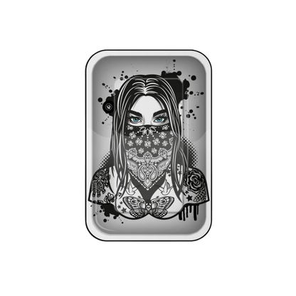 Rolling Tray - 27.5 x 17.5cm - Tattoo Girl kaufen bei rauchwerk.ch