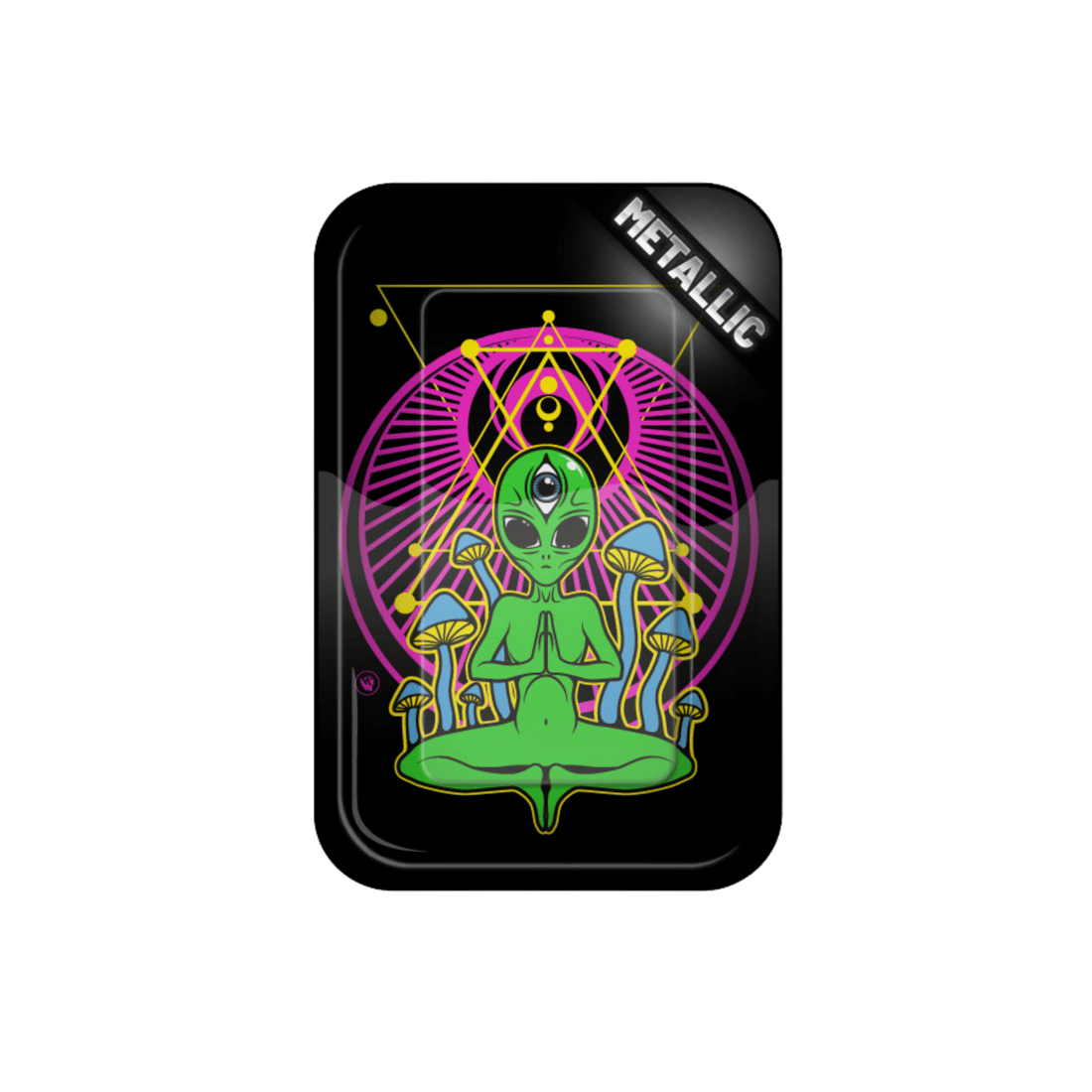 Rolling Tray - 27.5 x 17.5cm - Trippy Alien kaufen bei rauchwerk.ch