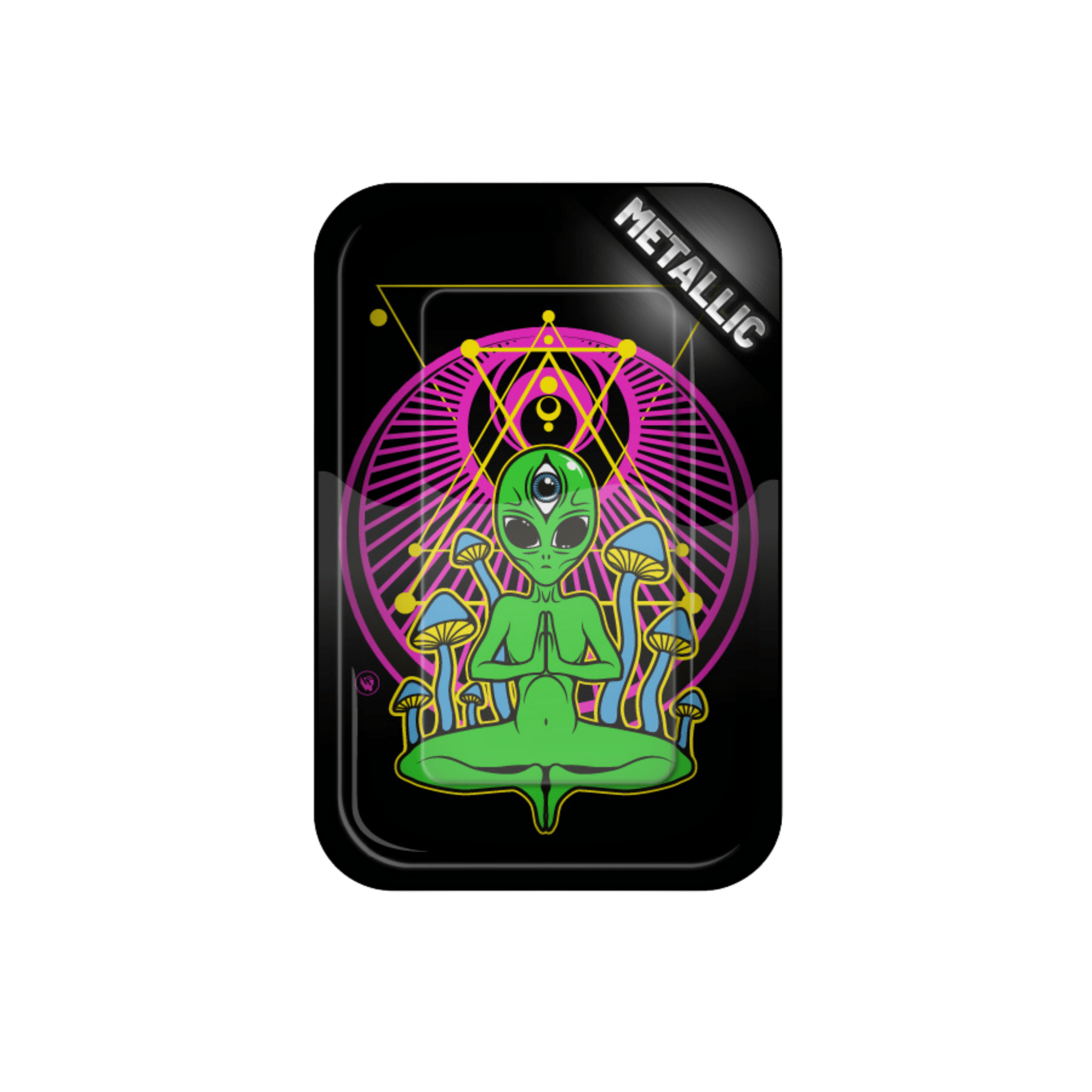 Rolling Tray - 27.5 x 17.5cm - Trippy Alien kaufen bei rauchwerk.ch