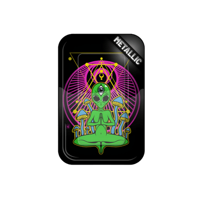 Rolling Tray - 27.5 x 17.5cm - Trippy Alien kaufen bei rauchwerk.ch