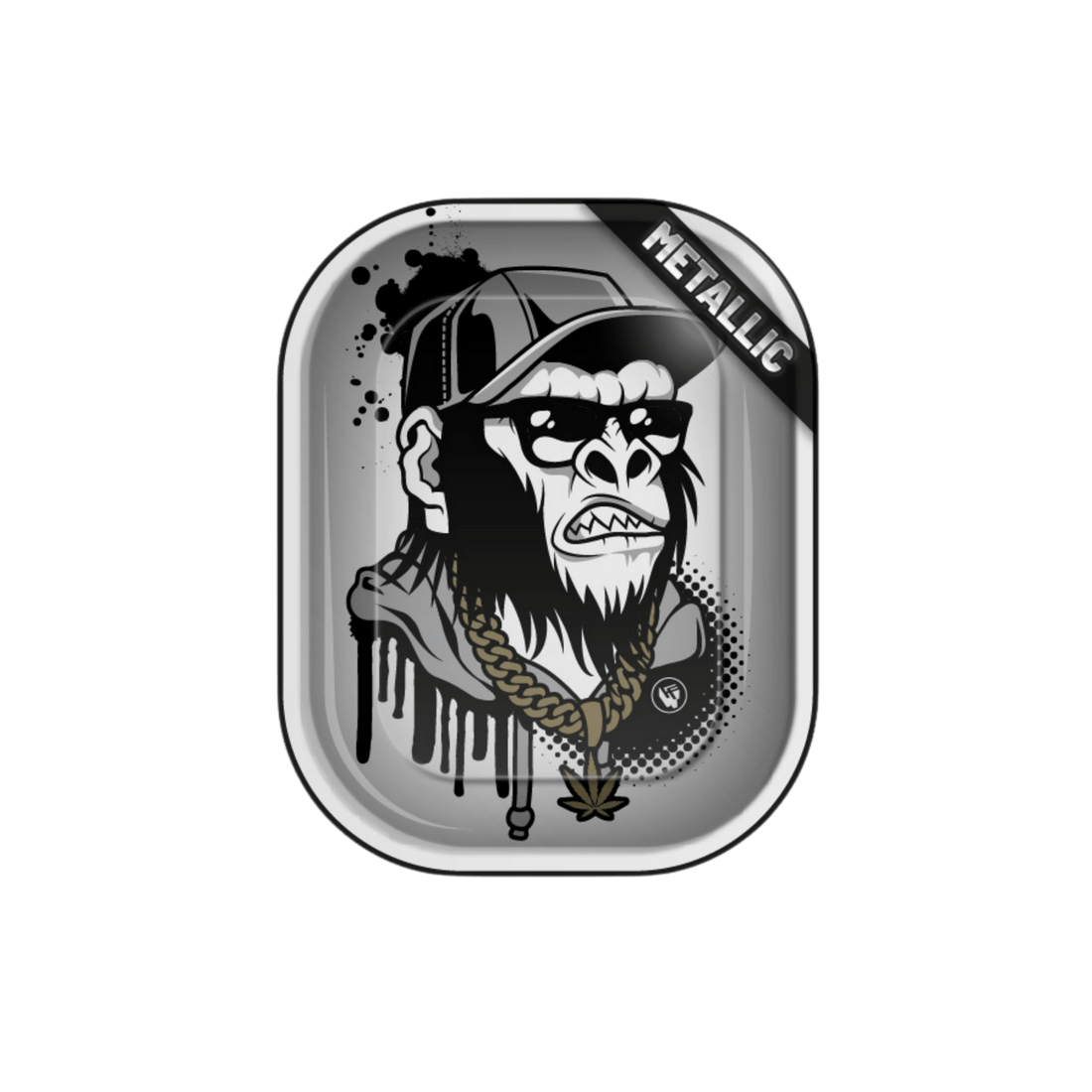 Rolling Tray Monkey 18×14 cm mit Affen-Motiv