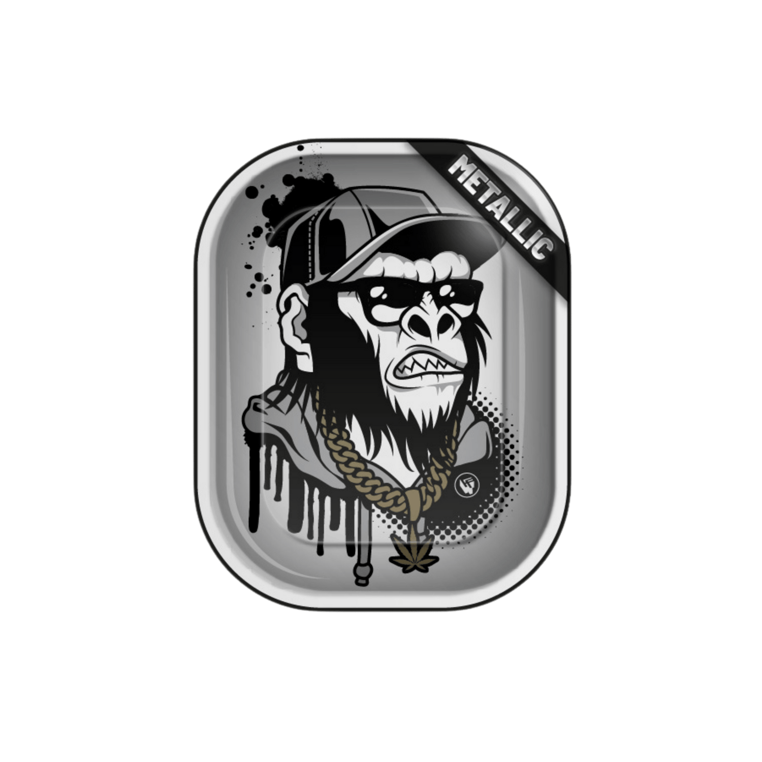 Rolling Tray Monkey 18×14 cm mit Affen-Motiv