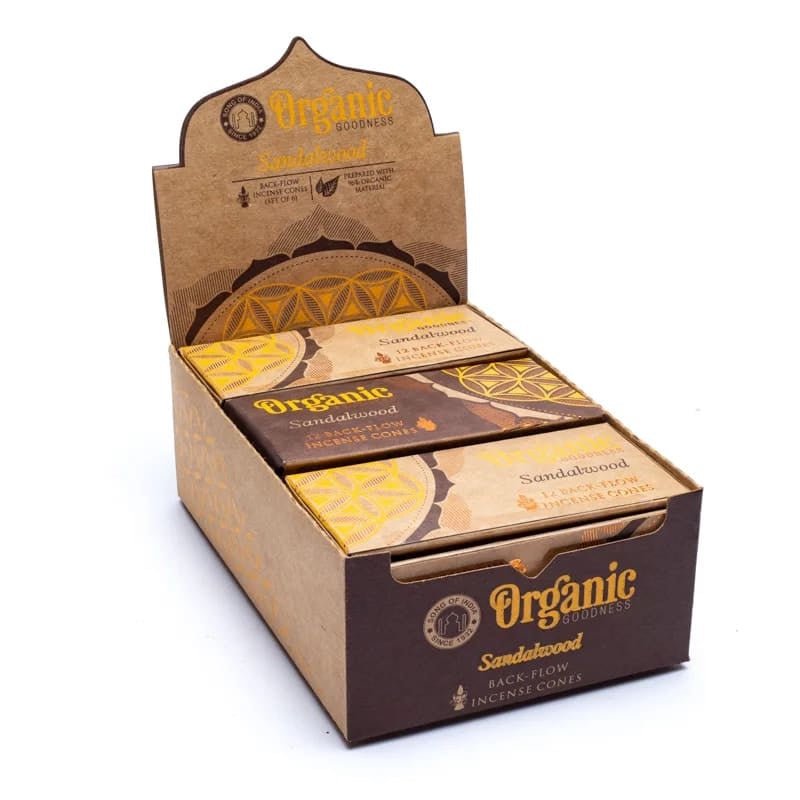 Rückfluss Räucherkegel - Organic Goodness - Sandelholz kaufen bei rauchwerk.ch