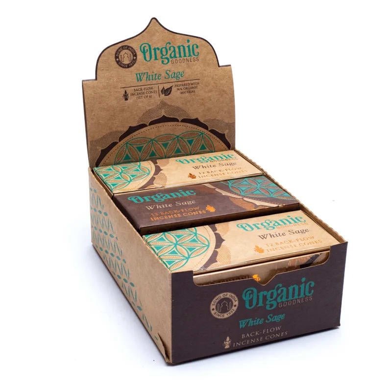 Rückfluss Räucherkegel - Organic Goodness - Weisser Salbei kaufen bei rauchwerk.ch