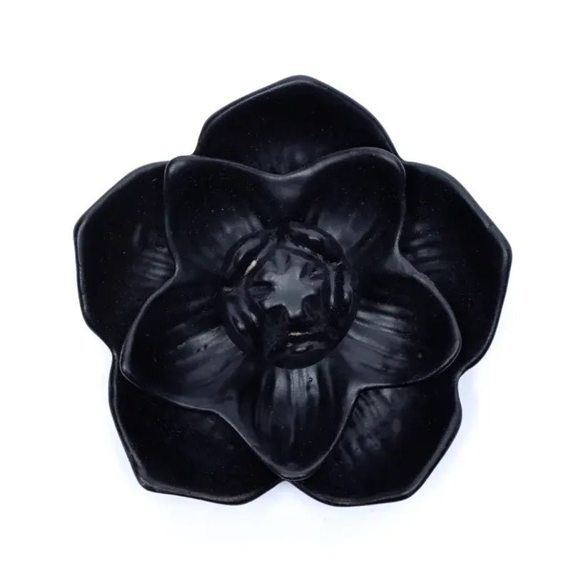 Backflow Räucherschale Lotus Blume Keramik, zweite Produktansicht
