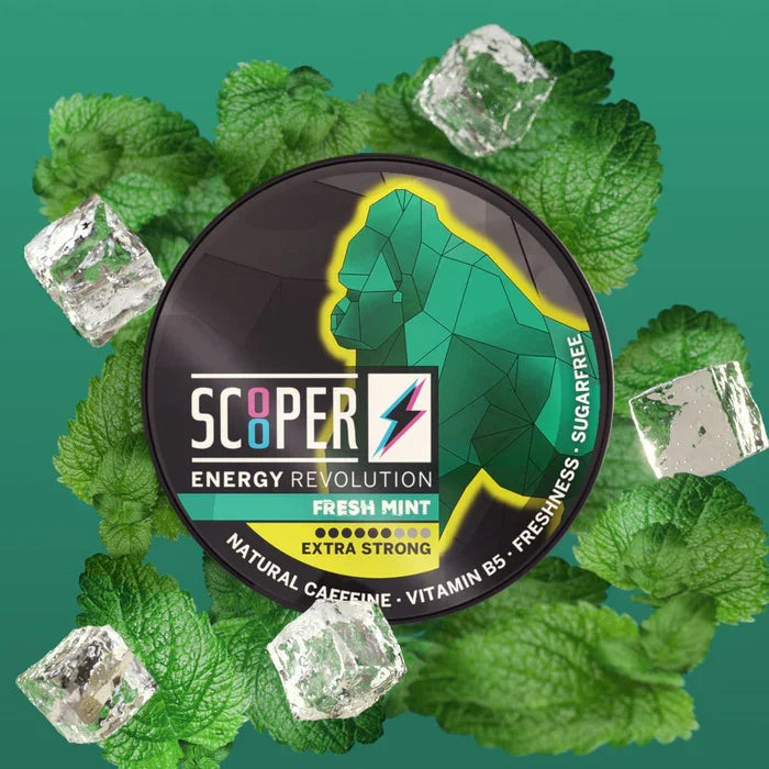 Scooper Fresh Mint Energy Pouches Dose
