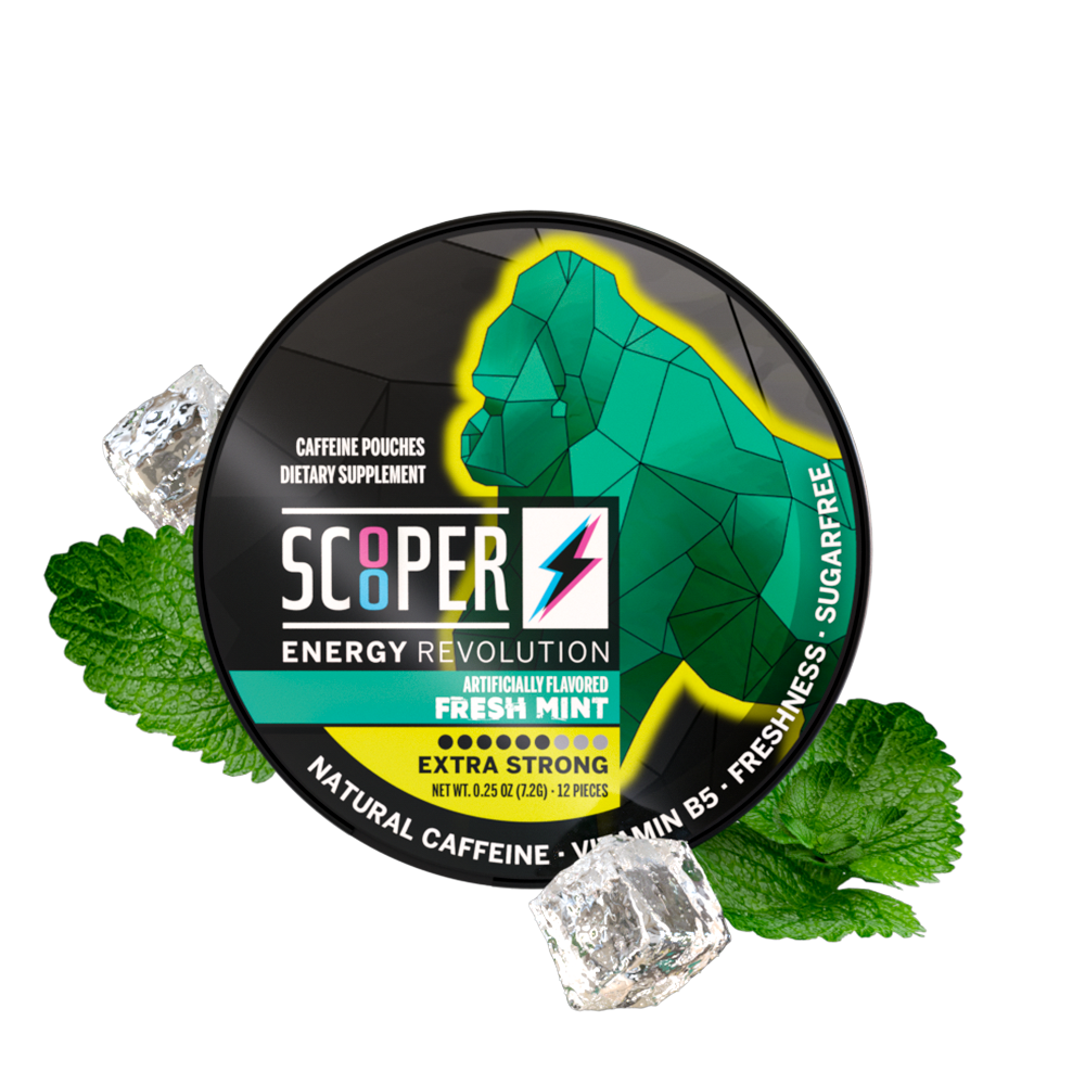 Scooper Fresh Mint Energy Pouches Dose