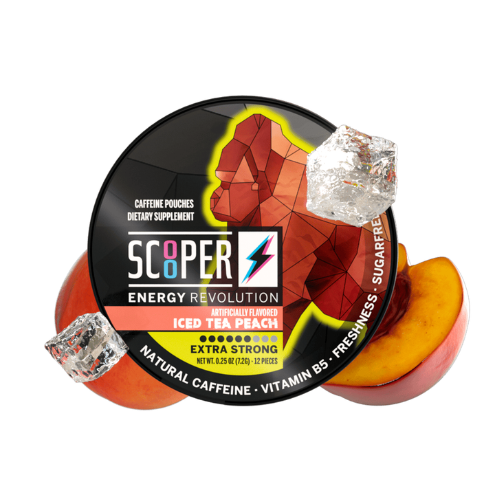 Scooper Iced Tea Peach Energy Pouches Dose