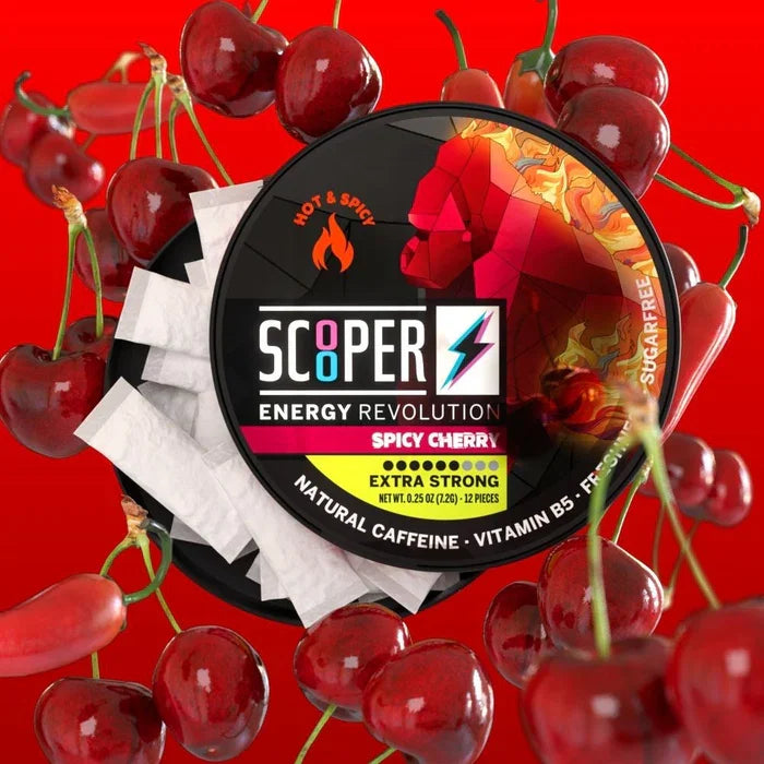 Scooper Spicy Cherry Energy Pouches Dose