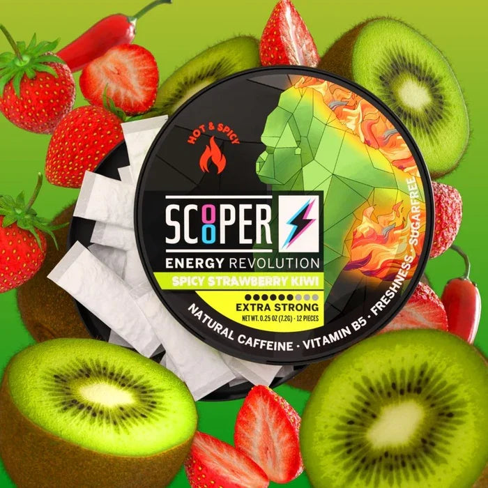 Scooper Spicy Strawberry Kiwi Energy Pouches Dose