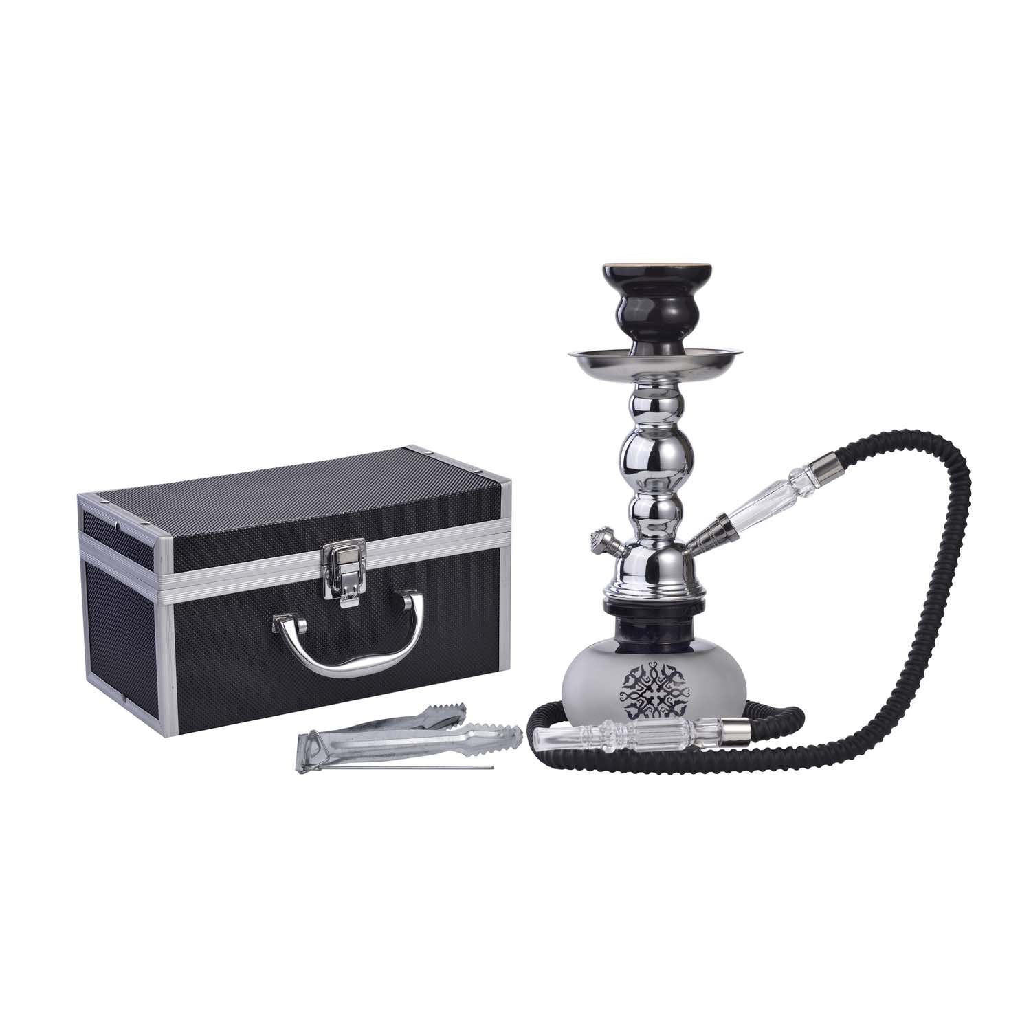 Shisha Beni Mellal Black - 250mm - Transportkoffer - Geschenkbox kaufen bei rauchwerk.ch