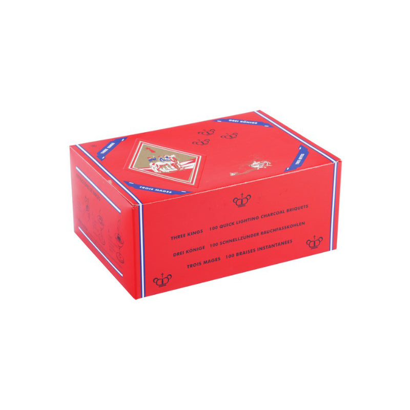 Three Kings Shisha-Kohle 40 mm, 10 x 10 Stück