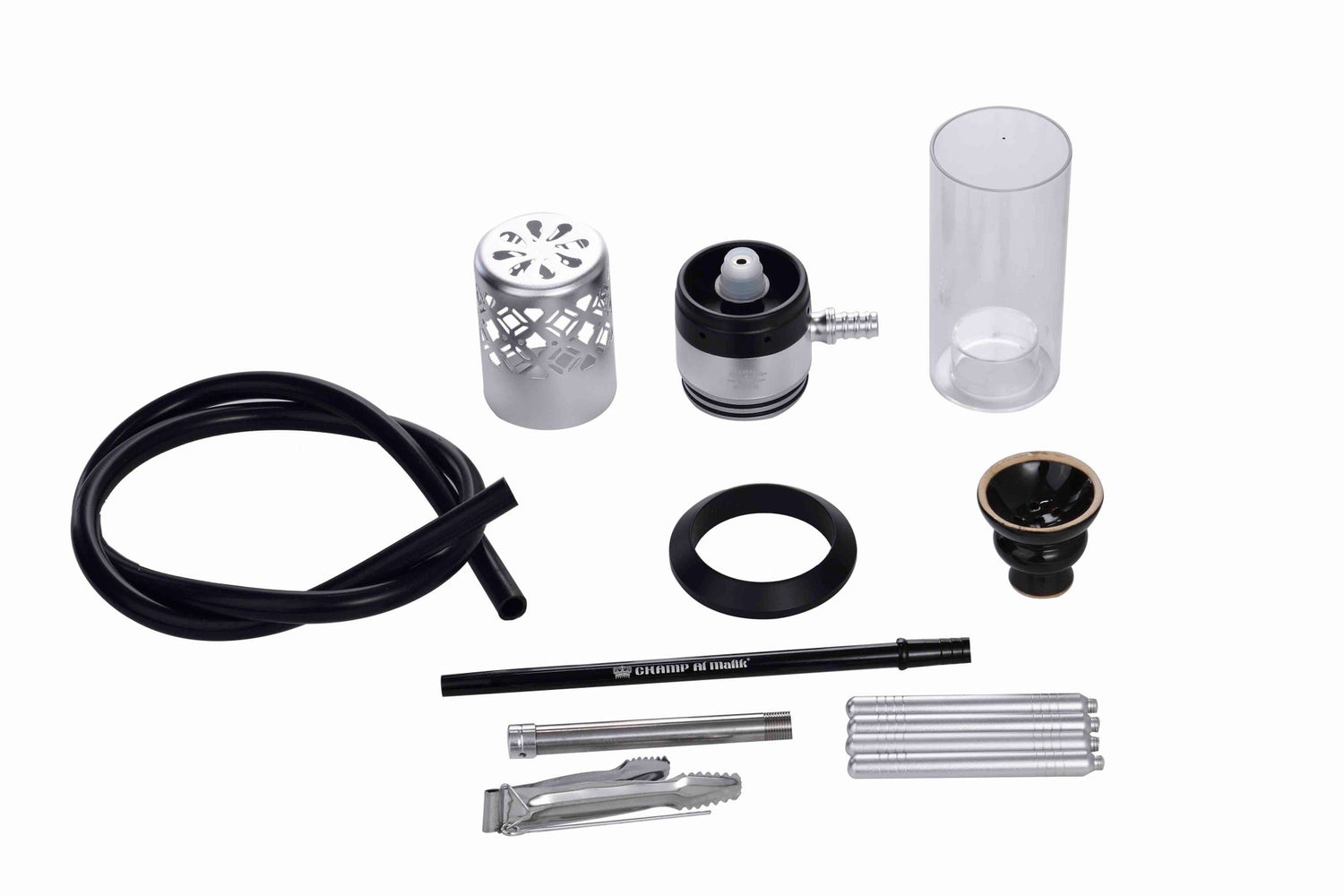 Shisha Sefrou Black / Silver - 280mm - schwarz / silber kaufen bei rauchwerk.ch