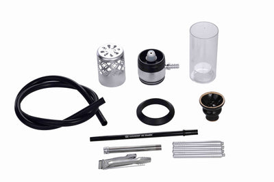 Shisha Sefrou Black / Silver - 280mm - schwarz / silber kaufen bei rauchwerk.ch
