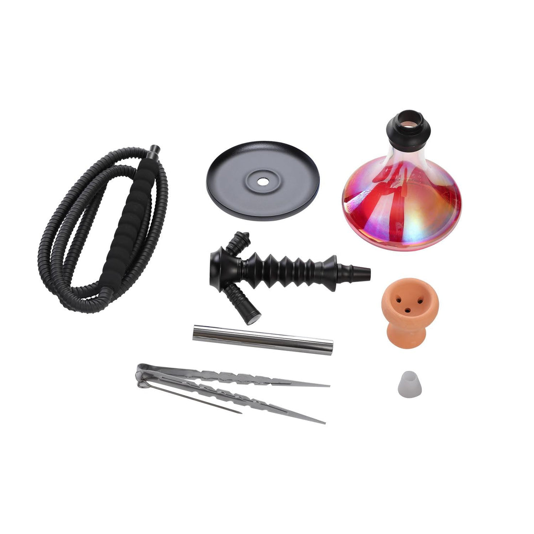 Shisha Tiznit - 450mm - Perlmutt / Rot kaufen bei rauchwerk.ch