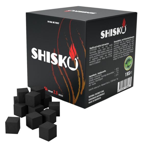 Shisko Naturkohle 26 mm für Shisha, 1 kg