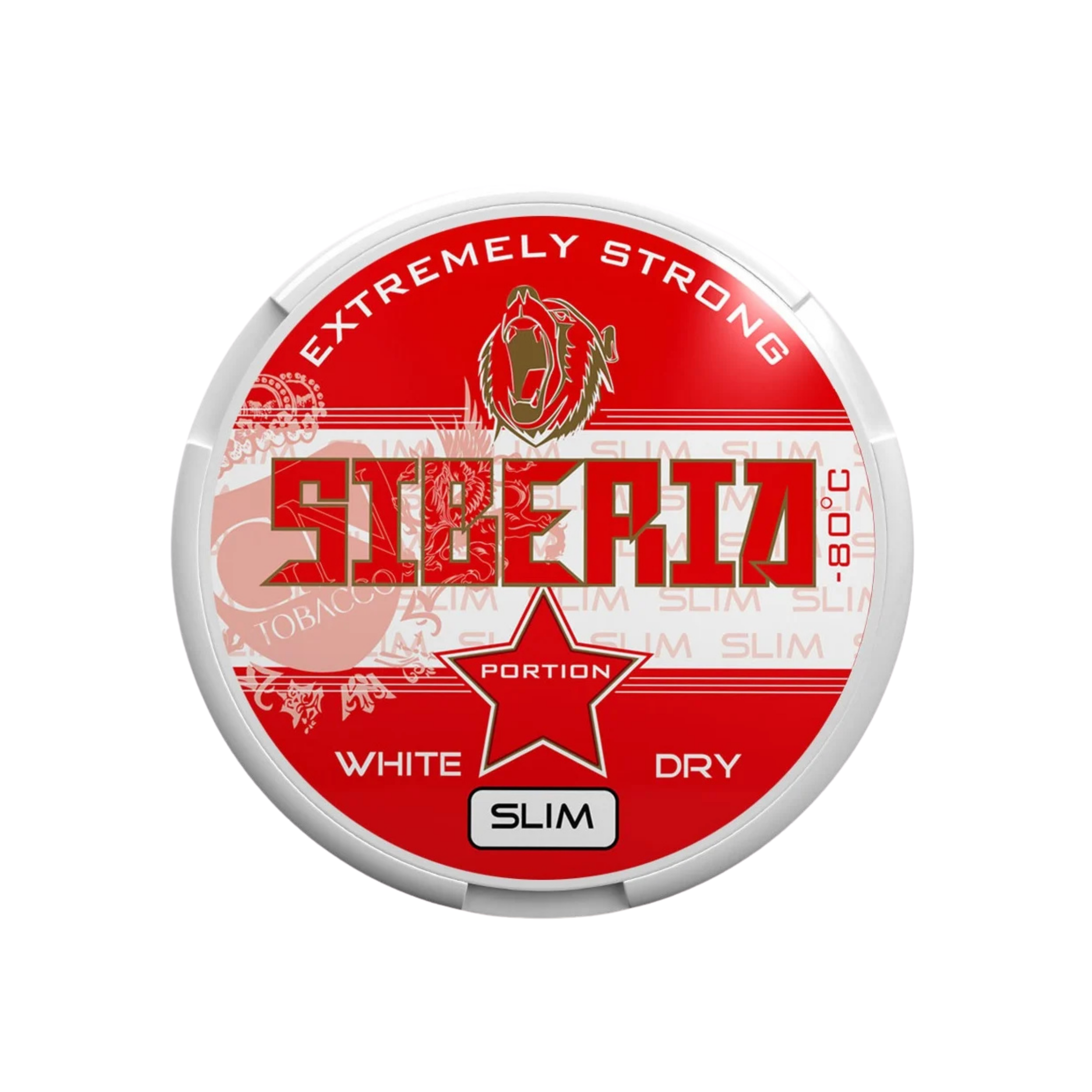 Siberia Rot White Dry Slim Snus Dose 13 g