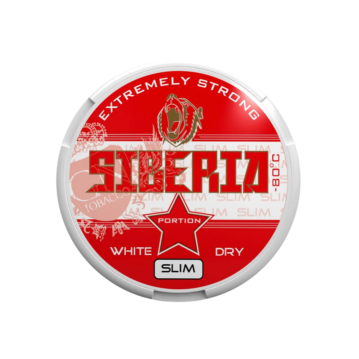 Siberia Rot White Dry Slim Snus Dose 13 g