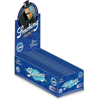 Smoking Blue Double Window Display mit 25 Heftchen