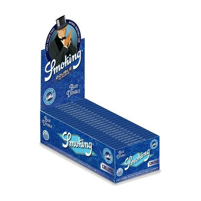 Smoking Blue Double Window Display mit 25 Heftchen