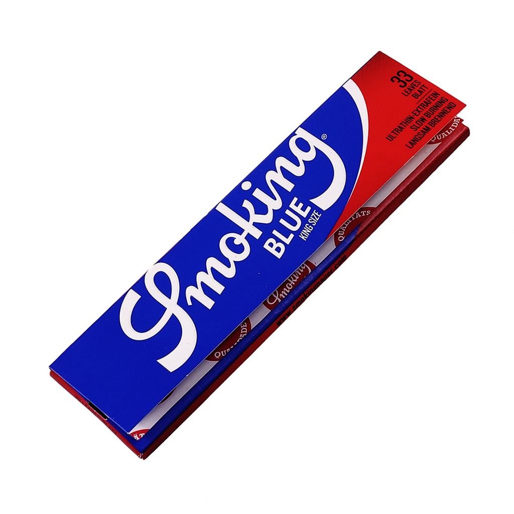 Smoking Blue King Size Longpapers Heft mit 33 Blättchen