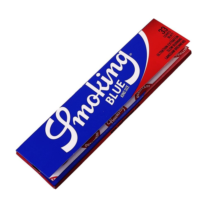 Smoking Blue King Size Longpapers Heft mit 33 Blättchen