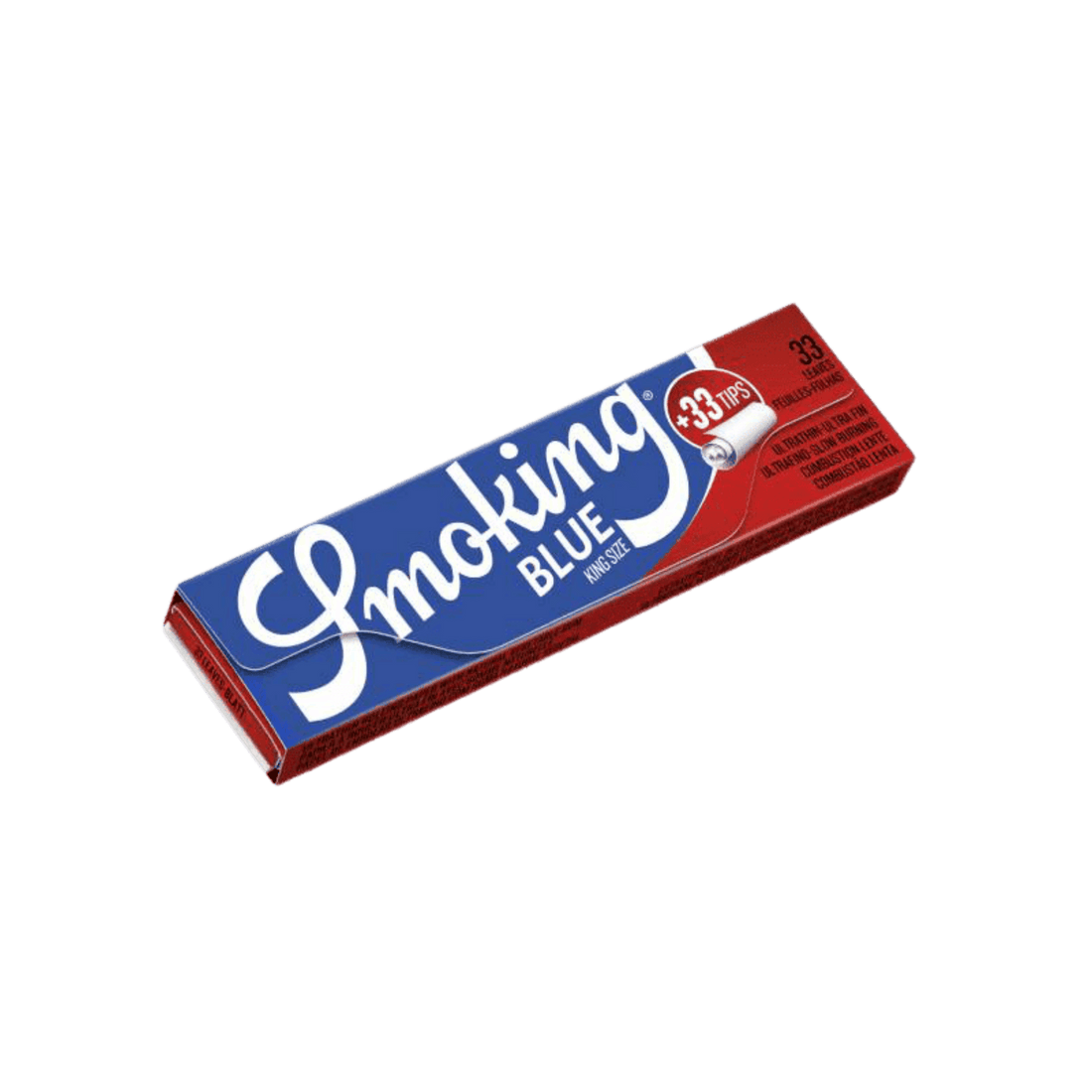 Smoking Blue King Size + Tips Heft mit 33+33