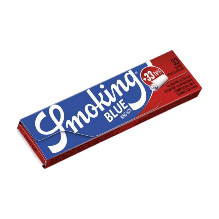 Smoking Blue King Size + Tips Heft mit 33+33