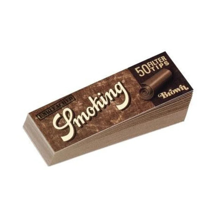 Smoking Brown Filtertips Box mit 50 Heftchen
