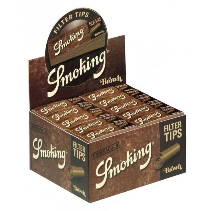 Smoking Brown Filtertips Display mit 50 Heftchen