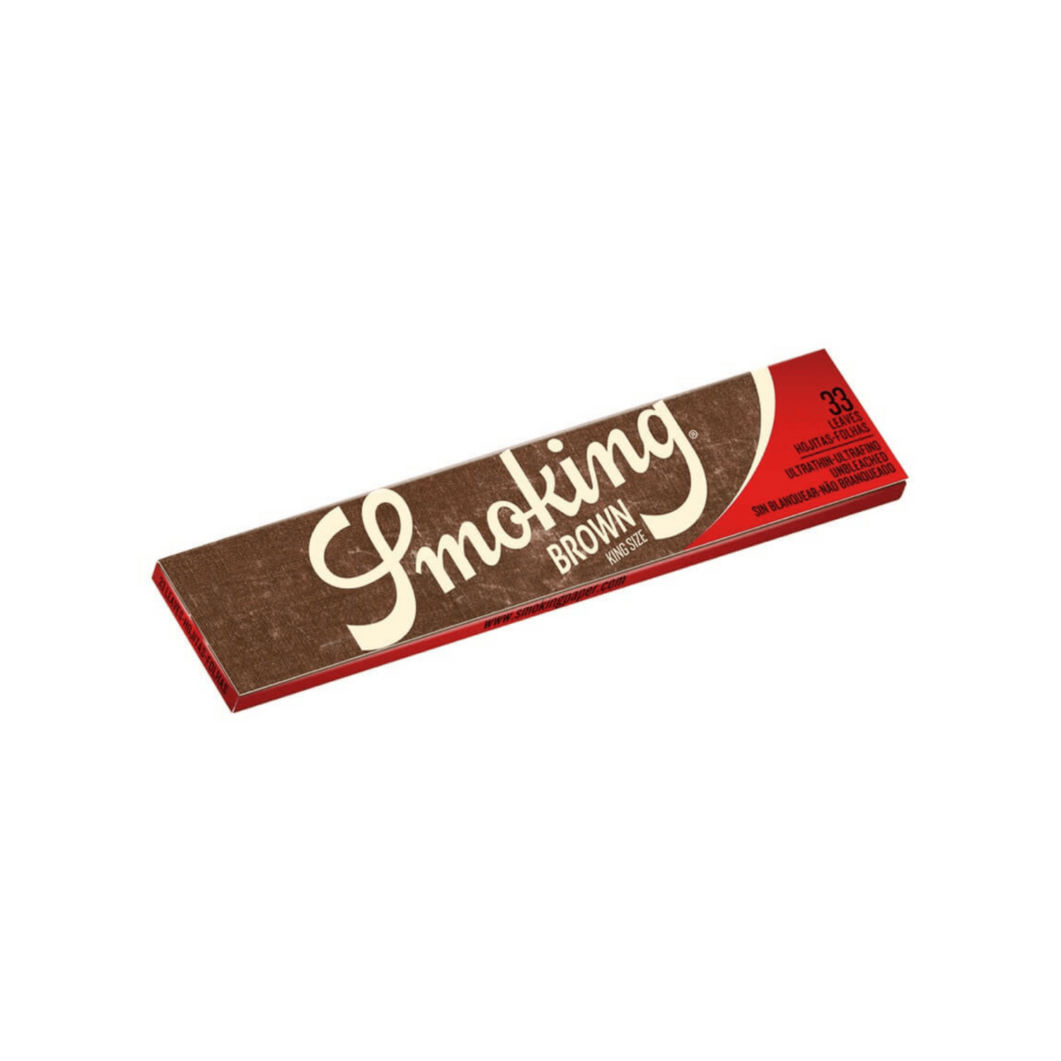 Smoking Brown King Size Papers Heft, 33 Blättchen ungebleicht