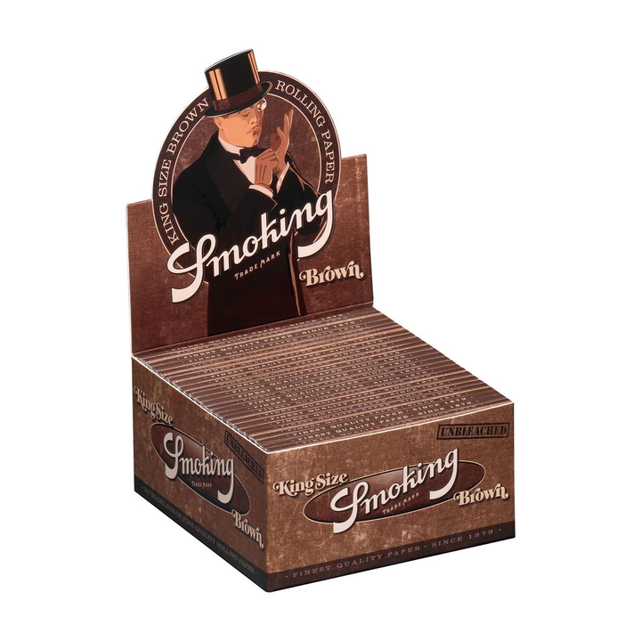Smoking Brown King Size Displaybox mit 50 Heftchen