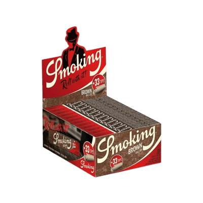 Smoking Brown King Size + Tips Display mit 24 Heftchen