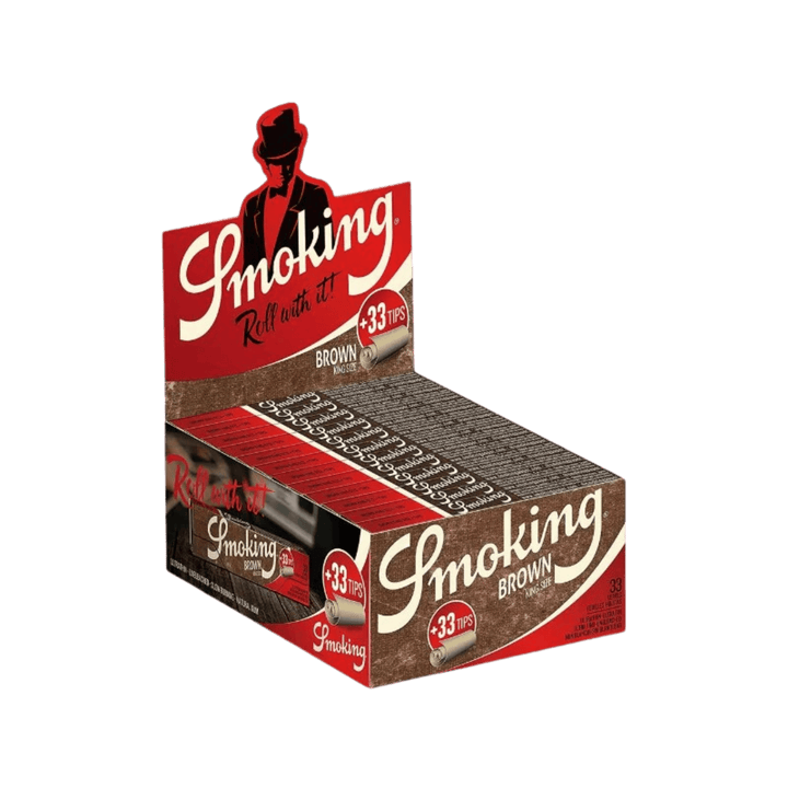 Smoking Brown King Size + Tips Display mit 24 Heftchen