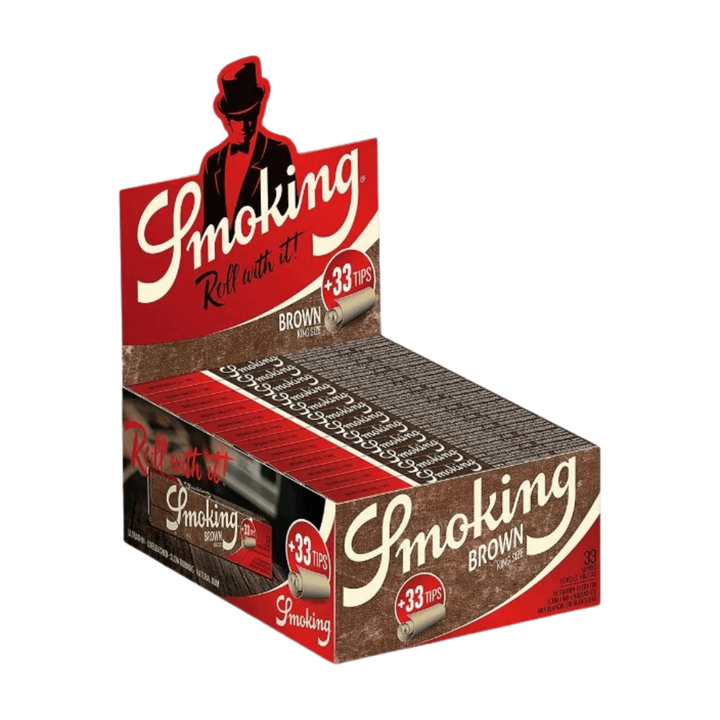 Smoking Brown King Size + Tips Display mit 24 Heftchen