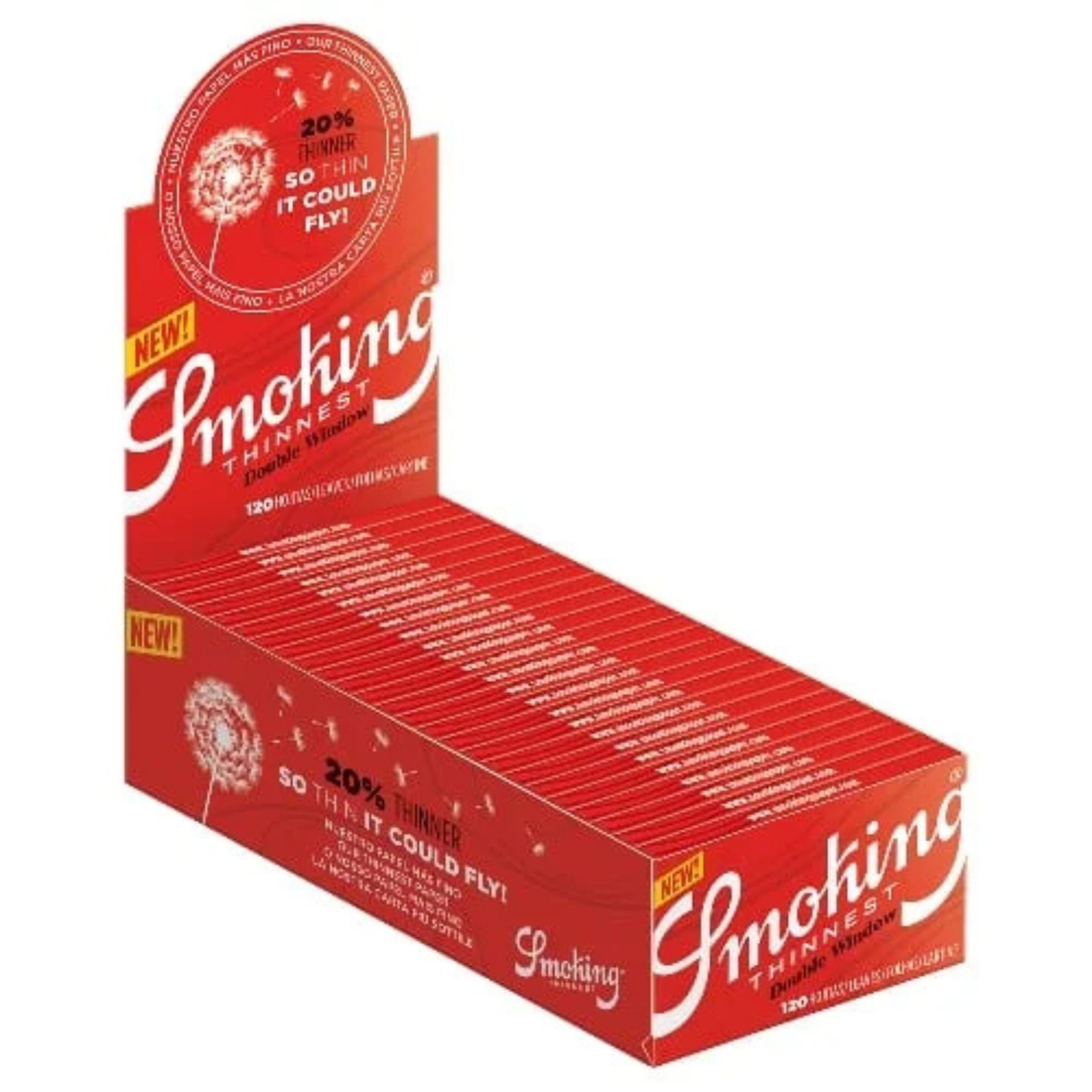 Smoking Thinnest Double Window Box mit 25 Heftchen