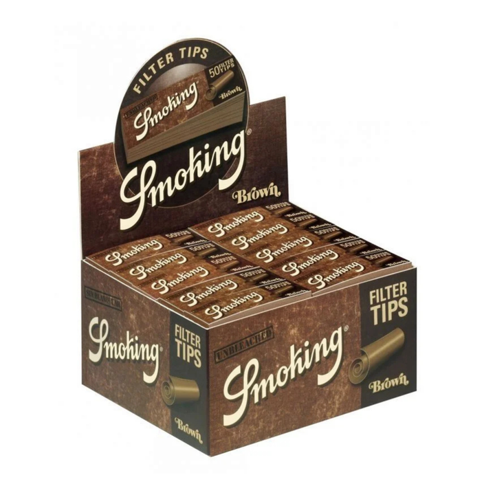 Smoking Brown Filtertips Display mit 50 Heftchen